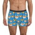 thumbnail image 1 of Fotbe Corgi Dog Face Calzoncillos Tipo Boxer con Bolsa de Soporte Total para Hombre, X-Temp Fresco, Transpirable y de Secado Rápido-X-Large, 1 of 5