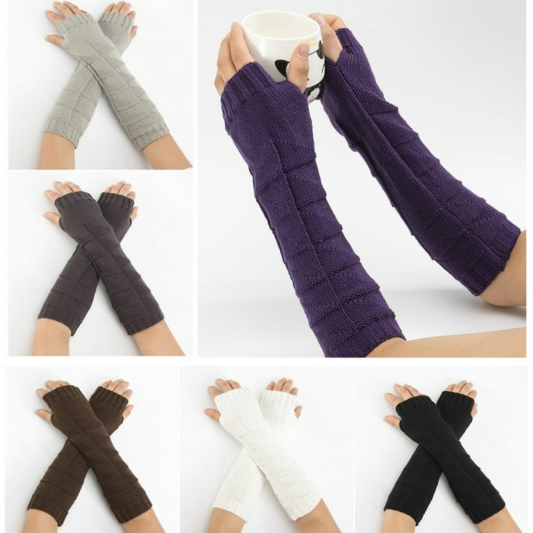 Winter Arm Sleeves Protective Elastic Unisex Thumb Hole Arm