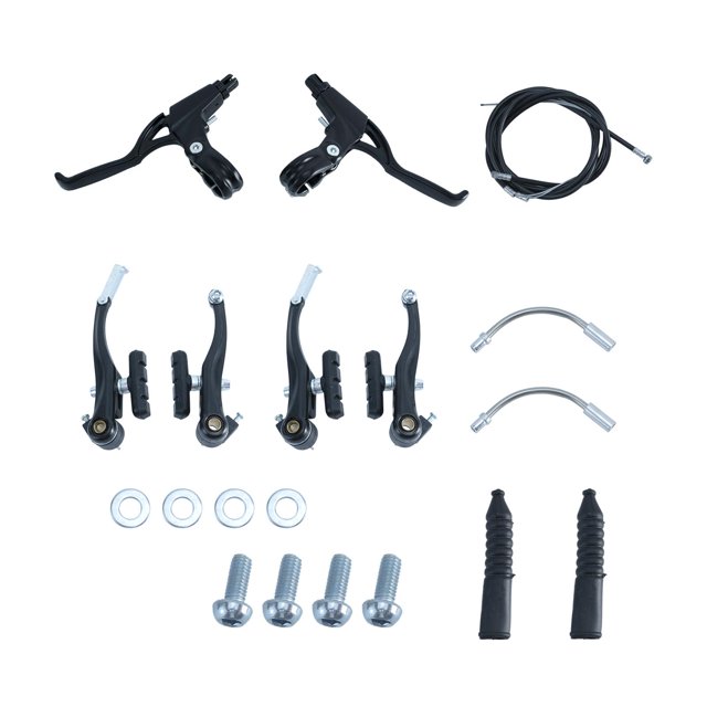 Juego de frenos en bicicleta, palancas de freno, cables de freno, universales, ligeros, fáciles de instalar, botas de goma, frenos de bicicleta shamjiam Kits de frenos de bicicleta