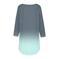 thumbnail image 5 of Pxiakgy Vente Chaude!! T-Shirts à Manches Longues Col Rond pour Femmes Printemps Automne Teinture sur Nœuds Hauts Amples Tunique Décontractée Blouse Col Printemps Tunique Imprimée Décontractée T-Shirts Trois Quarts Hauts pour Femmes Vert 3TG, 5 of 5