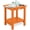 Orange, variant on Y&M Outdoor Side Table, HIPS Adirondack Small Double Layer Table, Waterproof Square Outside Table, Balcony End Tables for Patio, Pool, Porch, Deck, Indoor or Outdoor Use, Orange