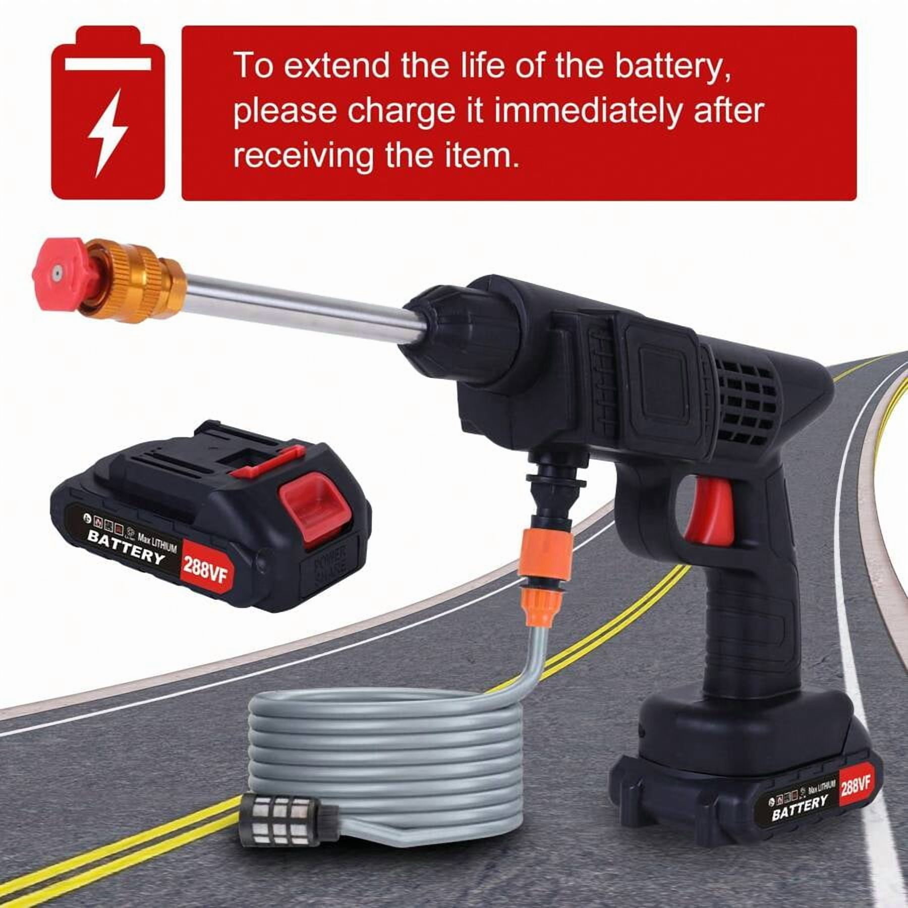 Cordless Portable High Pressure Spray Water Gun,Pressure Washer,Portable Power Washer, Washer Gun Battery Operated,Ultra High Velocity And Easy To Use