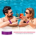 thumbnail image 5 of Uxcell Paper Wristbands for Events, Neon Party Wrist Bands, Colored Waterproof Concert Identification Wristbands Purple, 5 of 7