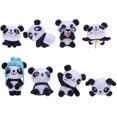 thumbnail image 1 of Panda Shape Thumbtacks Cute Cartoon Drawing Pin Push Pins for Maps Calendar,8 Pcs, 1 of 8