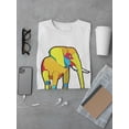 thumbnail image 3 of Colorful Yellow Elephant T-Shirt Men -Image by Shutterstock, Male Large, 3 of 4
