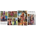 thumbnail image 6 of PUWEI Women's Summer Casual Boho Romper Floral Print Overalls Loose Wide Leg Jumpsuits with Pockets, 6 of 7