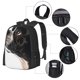 thumbnail image 2 of Balery Black And White Boston Terrier Mochila para hombre y mujer - Tela Oxford 600D resistente - Gran capacidad, resistente al agua, ideal para la escuela, viajes y senderismo, 2 of 6