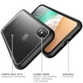 thumbnail image 6 of SUPCASE iPhone X Case, Unicorn Beetle Style Premium Hybrid Protective Clear Case, Black, 6 of 6