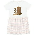 thumbnail image 3 of Inktastic Texas Cowboy Boot Girls Toddler Dress, 3 of 5