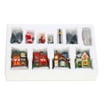 thumbnail image 3 of 13 Pieces Christmas Luminous House Set DIY LED Light Snow Village Home Decor Xmas Tree Window Ornament Gift, 3 of 10