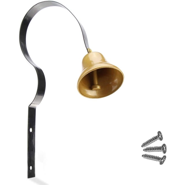 Timbre de puerta para mascotas, timbre colgante de latón para entrenamiento de orinal, entrenamiento en el hogar