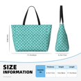 thumbnail image 4 of Easygdp Aquamarine Glitter1 Bolsa de Viaje de Playa de Gran Capacidad, Bolsa Tote Perfecta para la Playa, Escapadas de Fin de Semana y Viajes, 4 of 7
