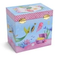 thumbnail image 3 of JewelKeeper Musical Jewelry Box with 3 Drawers, Mermaid Underwater Design, Over the Waves Tune, 3 of 5