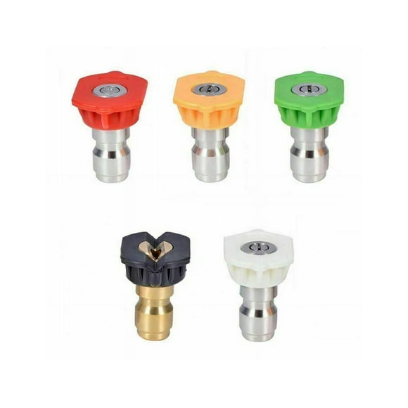 Pressure Washer Nozzle Pack Of 5 Power Washer Soap Nozzle Tips Multiple Degrees Quick(1sets)