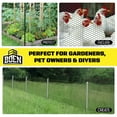 thumbnail image 7 of Boen - Plastic Hex Chicken Wire Mesh Temporary Fence Roll (3' x 50' - Green) - Plastic Fence Poultry Netting for Temporary or Semi Permanent Enclosures, Deer Netting Fence, Construction Fencing, 7 of 7