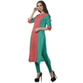 thumbnail image 3 of Moomaya Women's Ethnic Clothing Long Straight Punjabi Kurta For Women Indian Casual Dress, 3 of 6