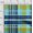 Aqua Blue, variant on oneOone Organic Cotton Voile Fabric Madras Check Print Fabric BTY 42 Inch Wide