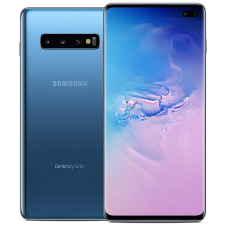 Restored Samsung Galaxy S10+ G975U Unlocked 128GB Smartphone, S10 Plus - Prism Blue (Refurbished)