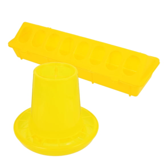 OFFIGAM Automatic Chicken Feeder Box Set with Easy Refill Design and Construction for Poultry Feeding