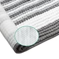 thumbnail image 5 of Phantoscope Soft Chenille Bathroom Rug, 20 x 30 in, Quick Dry, Non-Slip Backing, Light Gray, 5 of 9
