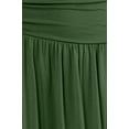 thumbnail image 5 of Simlu Womens Regular and Plus Size Skirt with Pockets Below The Knee Length Ruched Flowy Skirt Midi Skirt For Women, 5 of 6