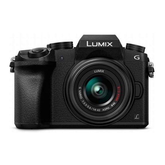 Cámara Panasonic LUMIX G7 4K de 16 MP con lente de 14-42 mm, LCD de 3 pulgadas