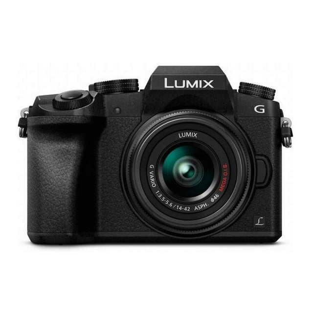 Cámara Panasonic LUMIX G7 4K de 16 MP con lente de 14-42 mm, LCD de 3 pulgadas