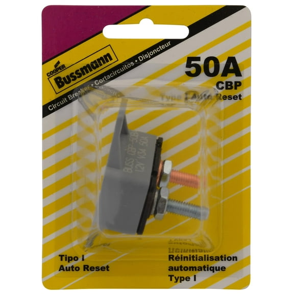 Bussmann (BP/CBP-50BA-RP) 30 Amp Type-I Plastic Circuit Breaker with Crosswise