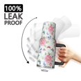 thumbnail image 3 of 40oz Pioneer Flower Floral Print Pattern Insulated Tumbler with Handle, BPA-Free Leak Proof Lid and Straws, Double Wall Vacuum, Hot 12h/Cold 34h, 3 of 6