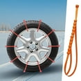 thumbnail image 3 of JUNWELL 1 Pcs Car Snow Chains Truck Tires Snow Chains for Car Plastic Chain Car Chain Snow Tires Car Snow Tire Chains Tire Zip Cable Truck Chains for Snow Truck Tire Chains Non-slip Tie u, 3 of 5
