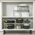 thumbnail image 4 of Toystoory Estante de almacenaje para cocina apilable, organizador de estante versátil y ajustable, Metal multifuncional Juegos de accesorios de baño, 4 of 6