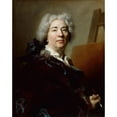 thumbnail image 3 of Nicolas de Largillière 12x14 Black Modern Framed Museum Art Print Titled - Self-Portrait (C. 1725), 3 of 5