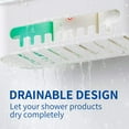 thumbnail image 3 of GLUAAE Shower Caddy Suction Cup No Drilling Shower Shelf Removable Wall Mounted Caddy Organizer Perfect Bathroom Storage Waterproof Rustproof Shower Basket for Bathroom & Kitchen, 3 of 9