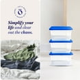 thumbnail image 6 of Homz Snaplock 6 Qt Stackable Plastic Storage Container & Lid (20 Pack), 6 of 11