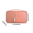 thumbnail image 3 of Danhjin Fabric Storage Multi Functional Travel Passport Bag Card Bag Portable Travel Document Passport Bag, 3 of 6