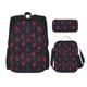 thumbnail image 1 of Disketp Ping Pong Mochila Estampada de Gran Capacidad con Lonchera y Estuche, Set de 3 Piezas para Estudiantes, 1 of 7