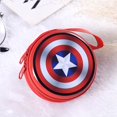 thumbnail image 1 of Monedero de Spiderman Capitán América, billetera con Cable para auriculares, caja de almacenamiento de datos, bolsa de monedas con cremallera de dibujos animados, Mini bolsa de regalo para niños4CHINA Fivean unisex, 1 of 2