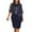 Navy, variant on qelini Womens Plus Size Lace Dress Spring Short Sleeve Round Neck Cape A Line Dresses Elegant Evening Party Wedding Guest Solid Color Pencil Dress Black XXXXXL