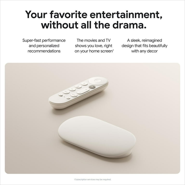 Google TV Streamer 4K - Fast Streaming Entertainment on Your TV