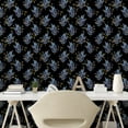thumbnail image 2 of Ambesonne, Night Jungle Peel & Stick Wallpaper for Home, Leafy Pattern Hues Art, 13"x72", Charcoal Grey Indigo, 2 of 5