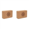 thumbnail image 1 of 2X Bloques de Yoga de Corcho Bloques de Gimnasia Bloques de Yoga de Corcho Ejercicios de Estiramiento Bloques de Yoga para Moldear el Cuerpo Accesorios de Yoga para Fitness A, 1 of 5