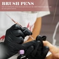 thumbnail image 4 of OULII 4Pcs Nail Brush Set Leopard Pattern Double Ended Manicure Pens for Nail Art, 4 of 6