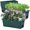 Dark Green, variant on Window Box Planter 8 Pcs, 17 Inches Rectangle Flower Pots with Drainage Holes & Trays, Vegetable Planters for Windowsill Patio Garden Balcony Home Indoor Outdoor (Dark Green, 16 * 7 * 6 inch)