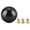 Black[cite: 1], variant on Riousery Car Universal Modification Carbon Fiber Manual Knob Gear Shift Head Shifter (Black) - High Sensitivity Auto Interior Replacement Accessory with 3 Adapters, 5.51 inches / 14 cm[cite: 1]