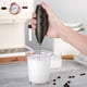 thumbnail image 5 of Espumador de café eléctrico batidor de huevos de mano Acero inoxidable - 3 velocidades, 2 batidores, caqui blanco negro, 8,86 pulgadas, repostería casera de bebidas, 5 of 6