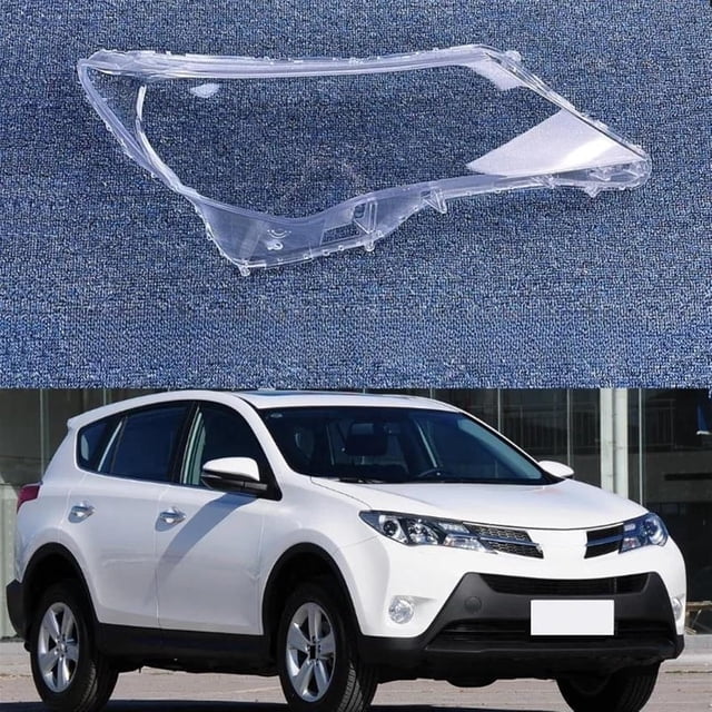 Headlamp Lens Cover Car Headlight Cover for Toyota RAV4 2013 2014 2015 Car Headlight Lens Replacement (Color : 1 Piece Right)