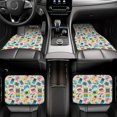 thumbnail image 6 of Cauagu Playing Video Games Pattern Car Floor Mat Set of 4,Car Carpet Mats Car Mats with Anti-Slip Backing & Driver Heel Pad Universal Fit for Cars/Trucks/SUV/Vans, 6 of 6