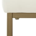 thumbnail image 2 of Crosley Furniture Harlowe Modern Velvet/Steel Bar Stools, Creme (Set of 2), 2 of 7