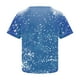 thumbnail image 5 of Camisas Navideñas Para Mujer Con Estampado Casual de Manga Corta Suelta Con Cuello en V Odeerbi ODB202607, 5 of 5