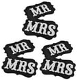 thumbnail image 5 of MLINS 3pcs Pair of Mr and Mrs Photo Props, Mr and Mrs Chair Signs, Wedding Decorations, Bride and Groom Signs, Photo Booth Signs, Unique Wedding Decor, 5 of 8